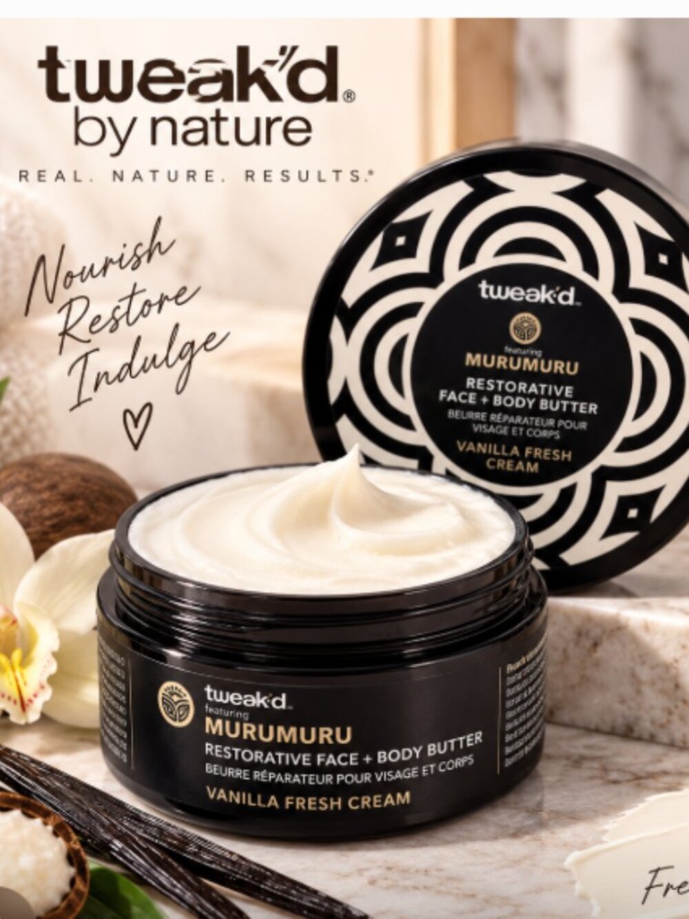 MSRP $35 | Tweak’d by Nature Murumuru Face & Body Butter – Vanilla - 4oz